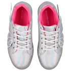 Girls Iridescent Silver Butterfly Wings Trainers, 1, hi-res