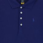 Girls Blue Logo Polo Dress , 1, hi-res