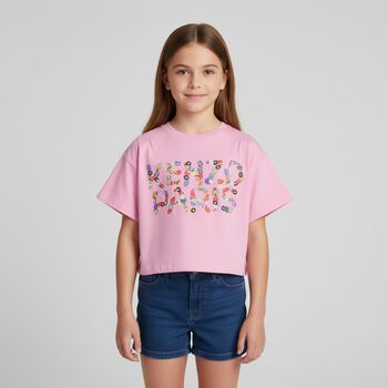 Girls Pink Logo T-Shirt