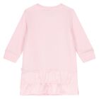Younger Girls Pink Logo Dress, 1, hi-res