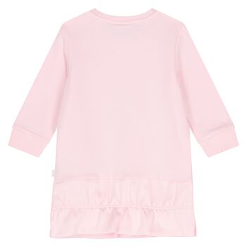 Younger Girls Pink Logo Dress
