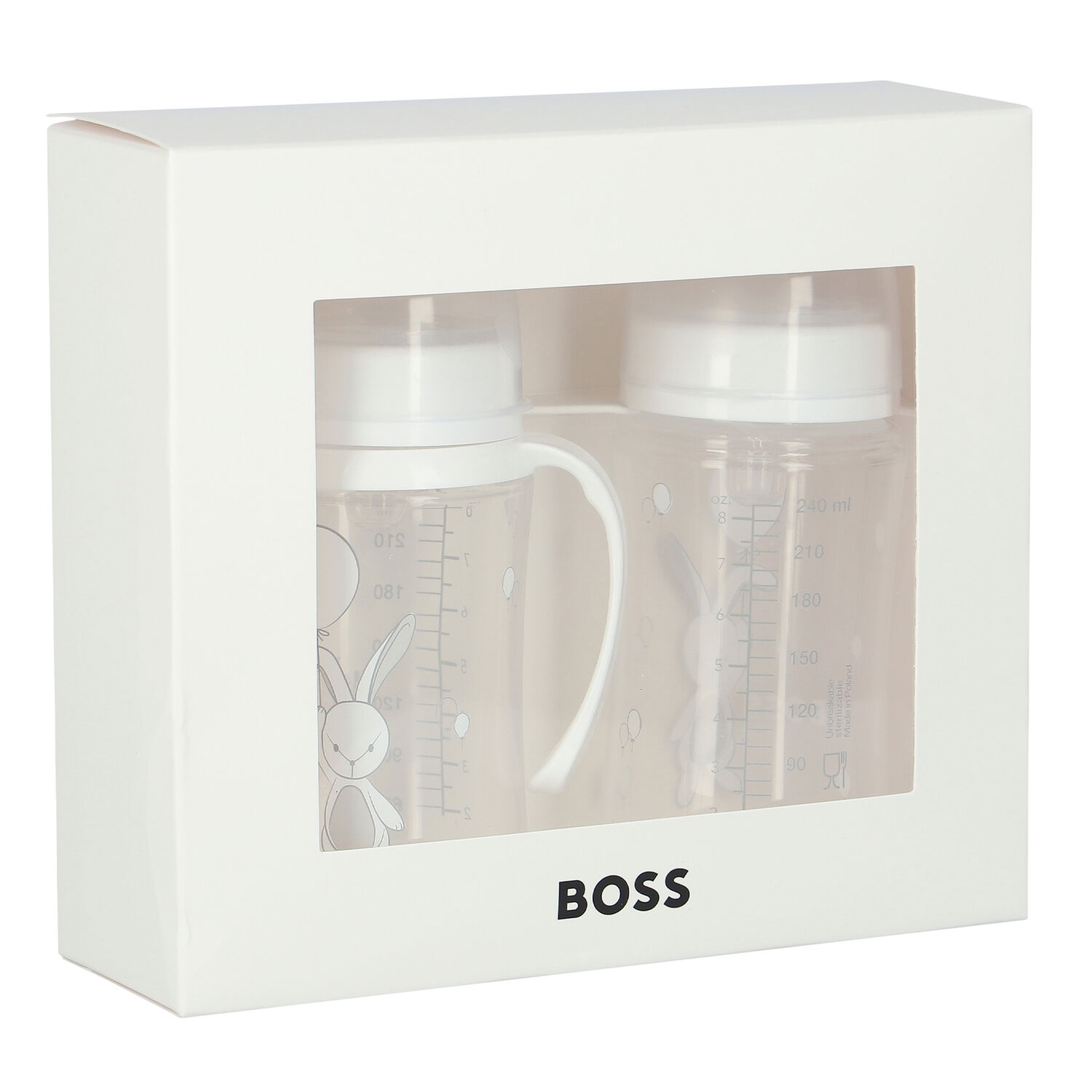 White Baby Bottles (2 Pack), 1, hi-res