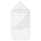 White Cotton Logo Baby Nest, 1, hi-res