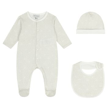 Ivory Logo Babygrow Set