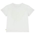 Girls White Floral T-Shirt, 1, hi-res