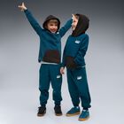 Boys Black & Blue Logo Hooded Top, 1, hi-res