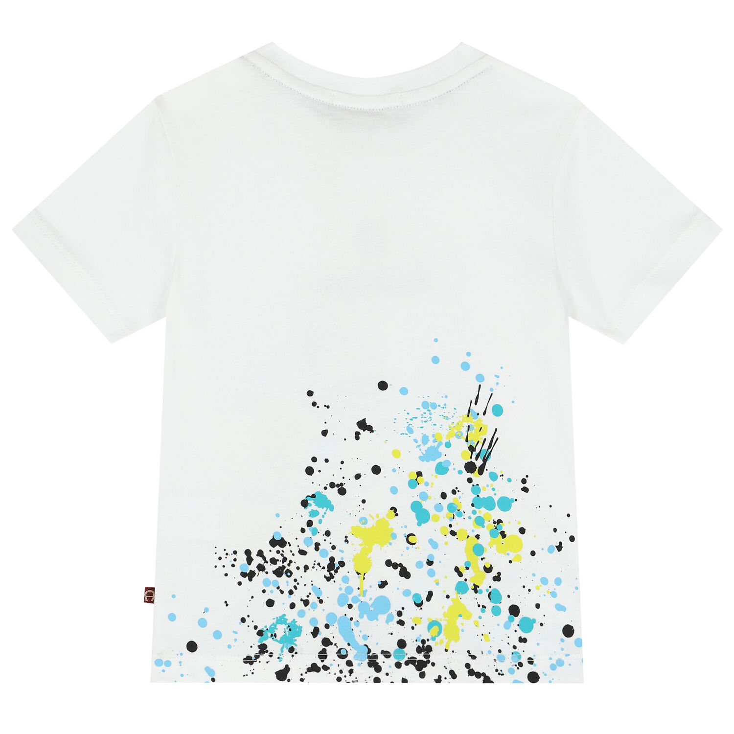 Younger Boys White Logo T-Shirt, 1, hi-res