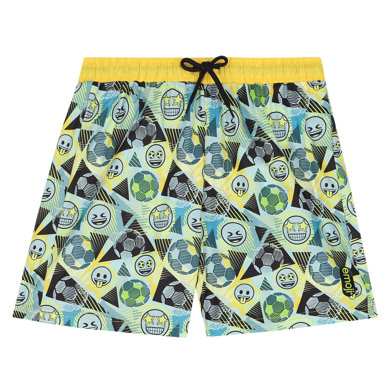 Boys Yellow, Blue & Black Swim Shorts, 1, hi-res image number null