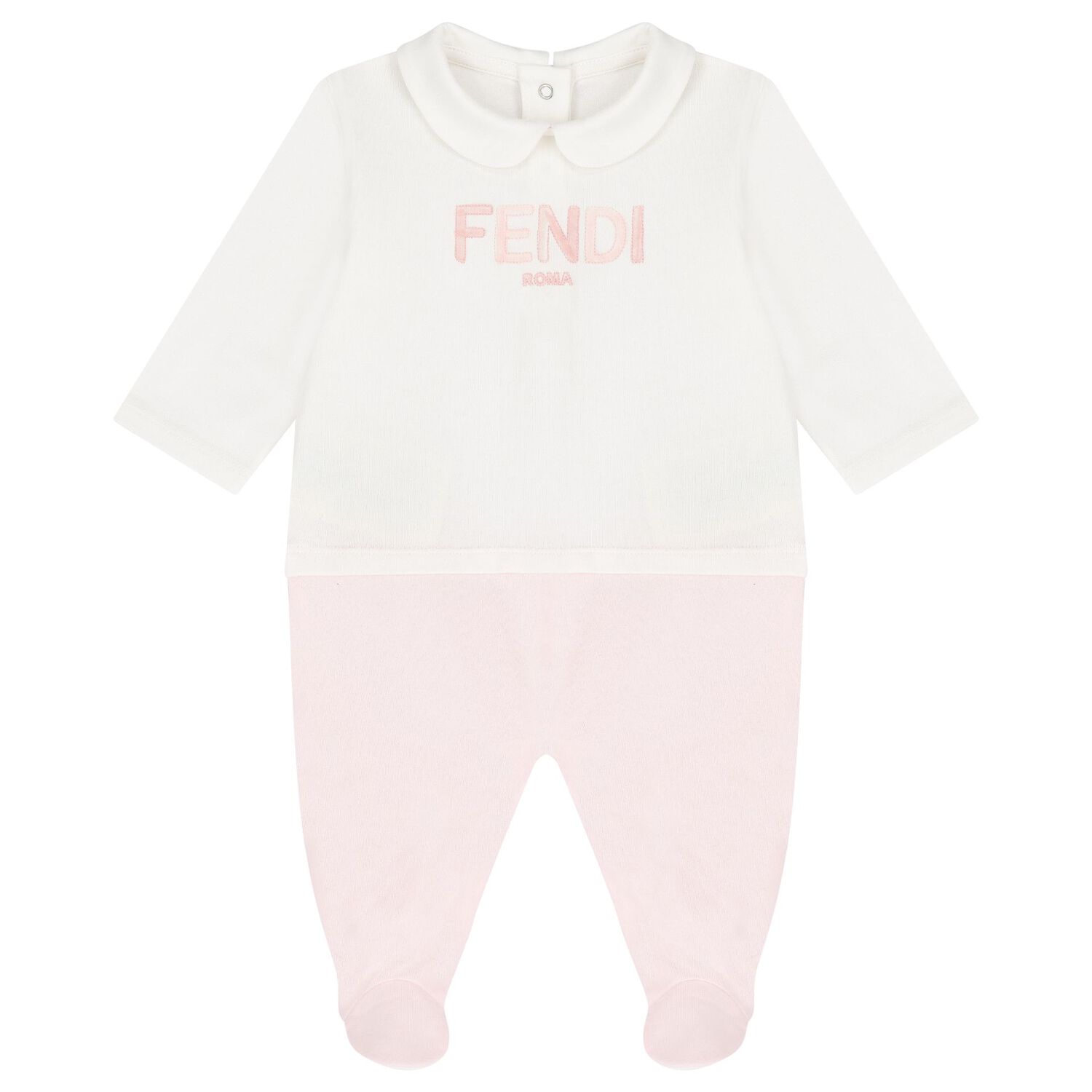 Baby Girls White & Pink Logo Babygrow Gift Set, 1, hi-res