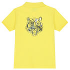 Boys Yellow Tiger Polo Shirt, 1, hi-res