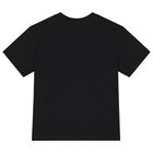 Girls Black & Pink Logo T-Shirt, 8, hi-res