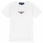 Boys White Logo T-Shirt, 3, hi-res