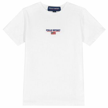 Boys White Logo T-Shirt