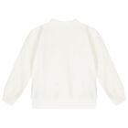 Ivory Cotton Logo Sweatshirt, 1, hi-res