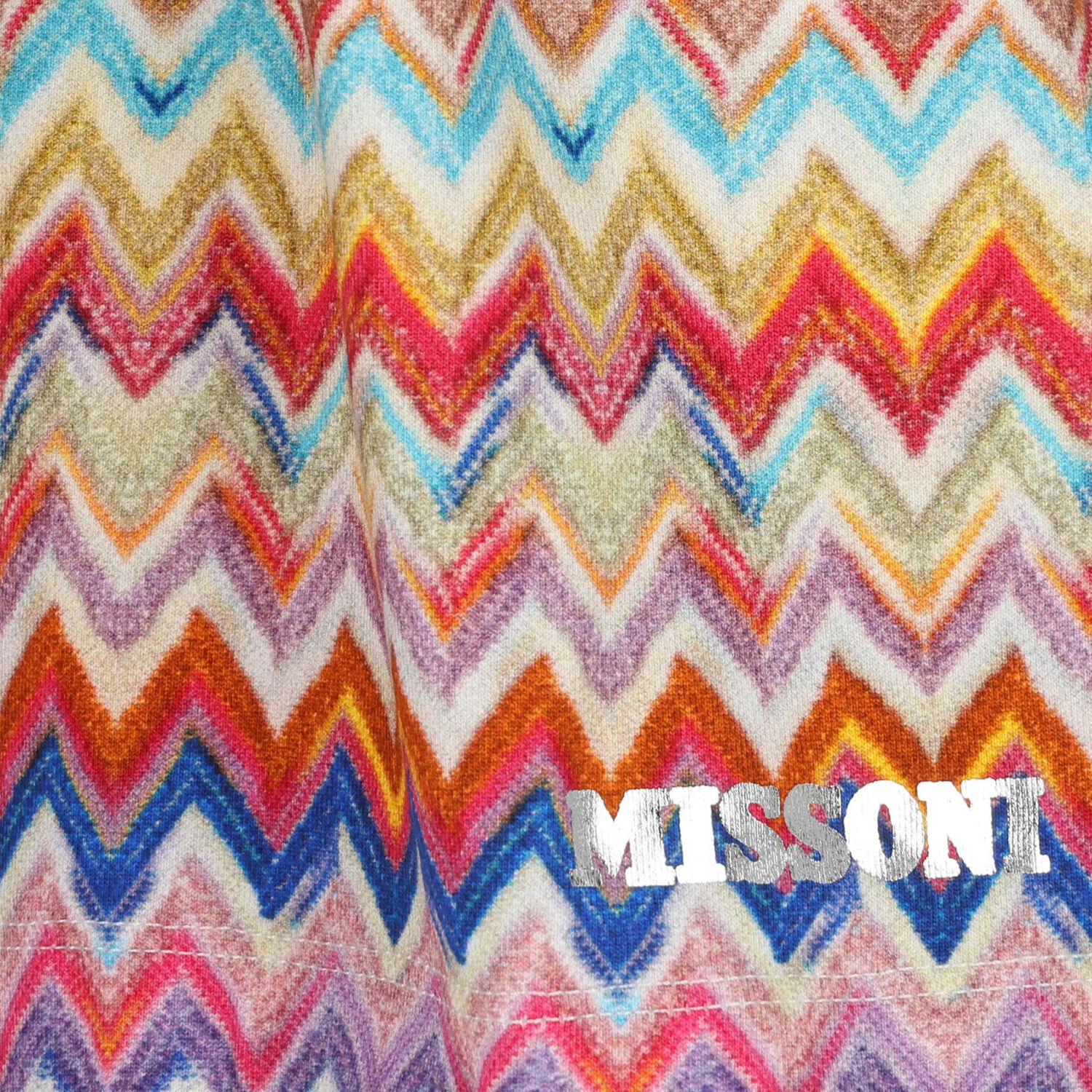 Girls Multi-Coloured Logo Zig Zag Dress, 2, hi-res