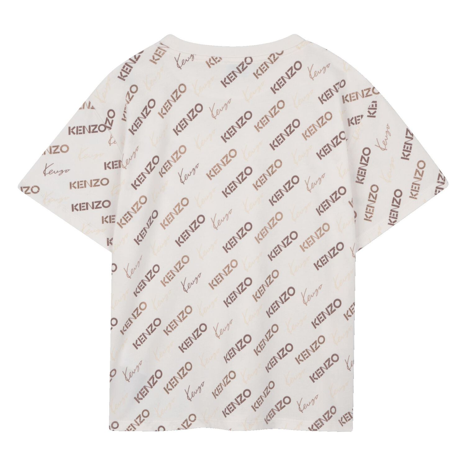 Ivory & Beige Logo T-Shirt, 1, hi-res