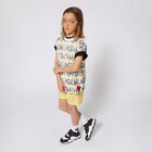 Boys Black & White Logo Trainer, 1, hi-res