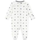 Baby Boys White & Navy Blue Logo Babygrow Gift Set, 1, hi-res