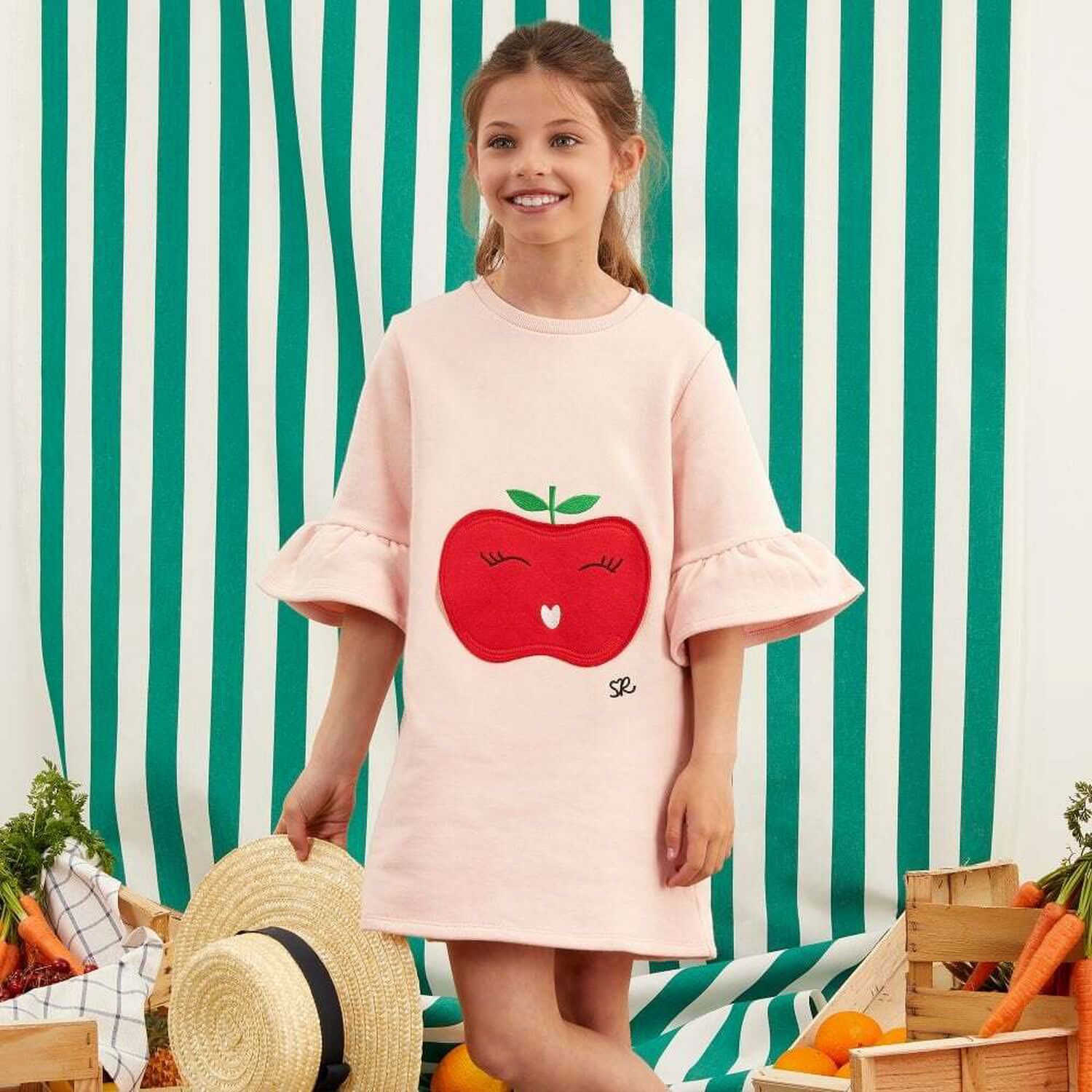Girls Pink Elen Dress, 1, hi-res