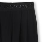 Girls Black Logo Trousers, 1, hi-res
