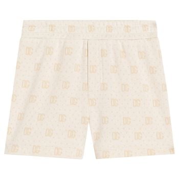 Baby Boys Ivory Logo Shorts