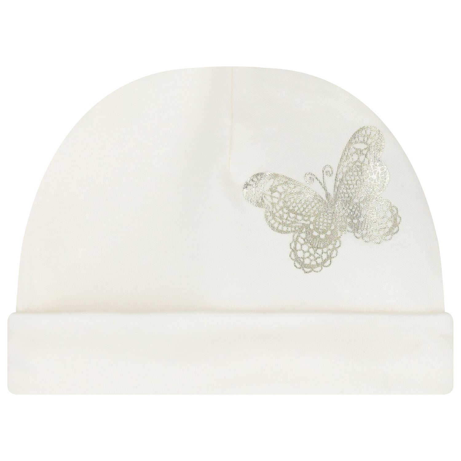 Baby Girls Ivory & Gold Butterflies Babygrow Gift Set, 1, hi-res