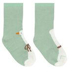 Baby Girls Green & Ivory Socks ( 4-Pack ), 1, hi-res