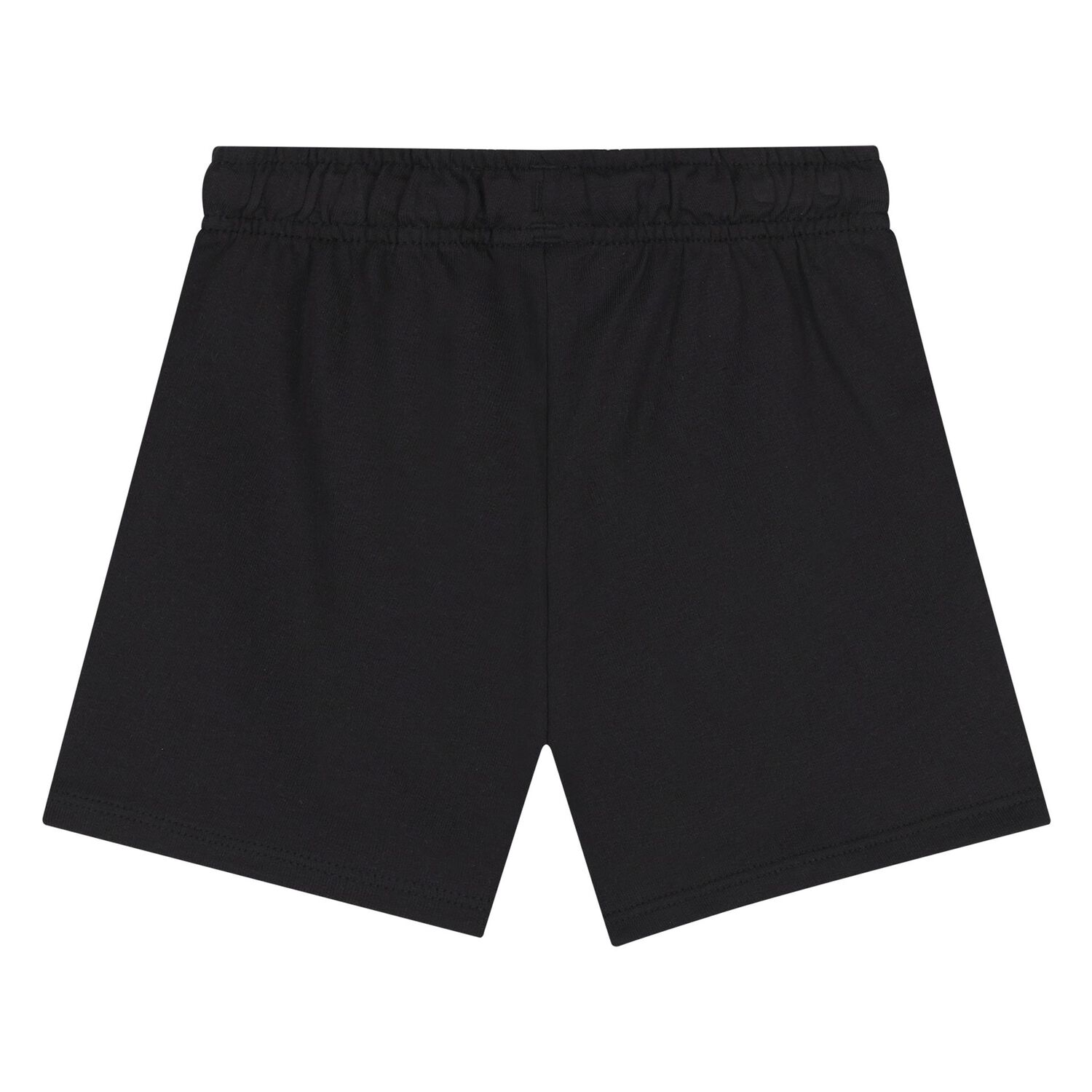 Younger Boys White & Black Logo Shorts Set, 5, hi-res