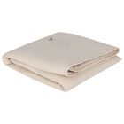 Beige Teddy Bear Logo Baby Blanket, 1, hi-res