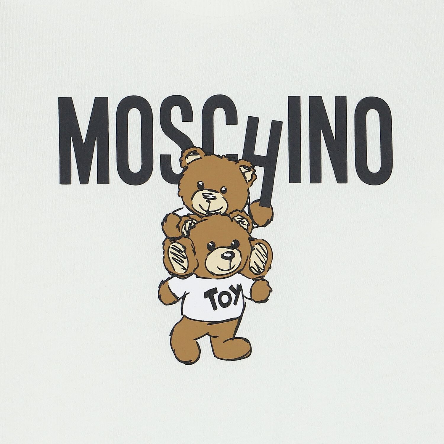 Ivory Teddy Bear Logo Long Sleeve Top, 2, hi-res image number null