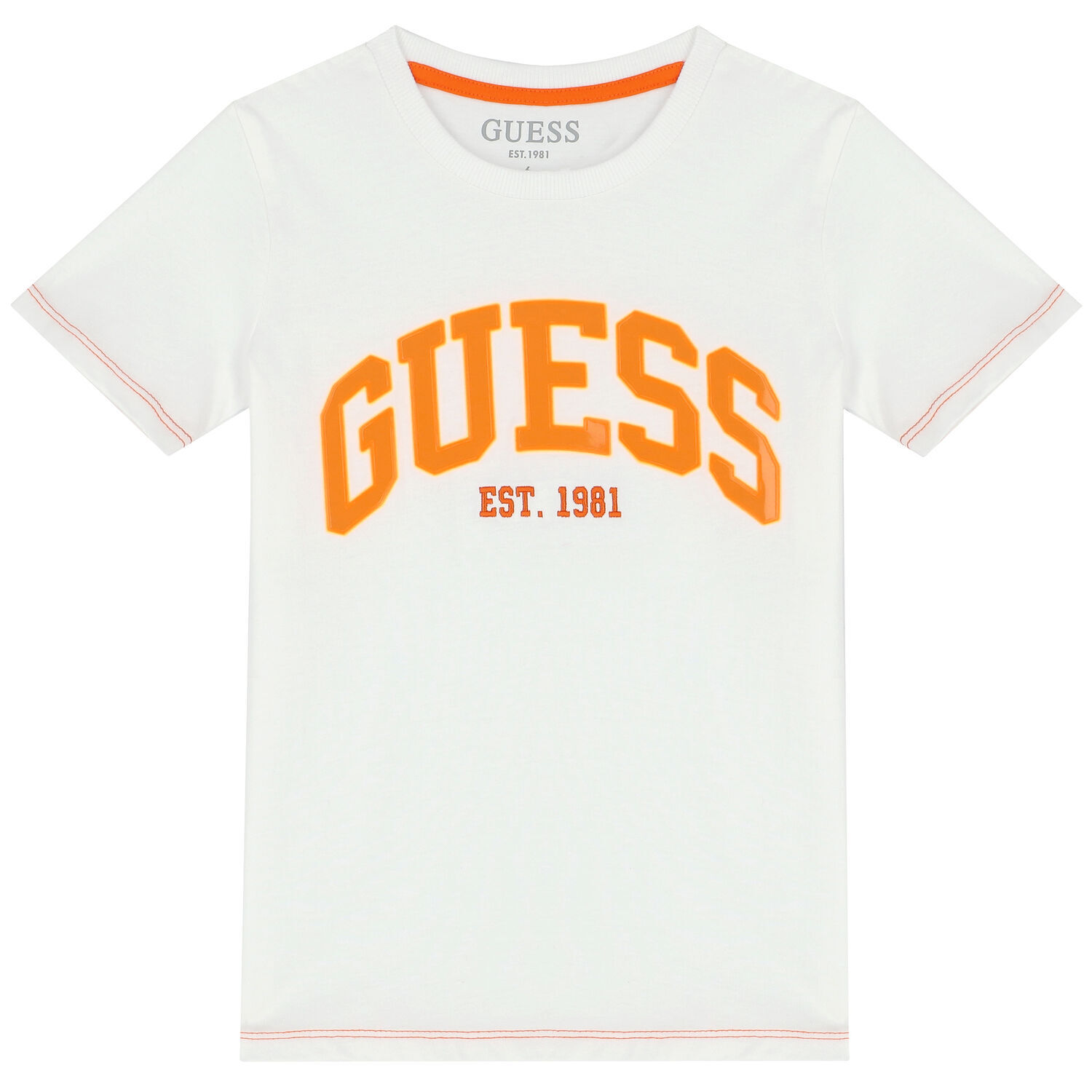 Boys White Logo T-Shirt, 3, hi-res