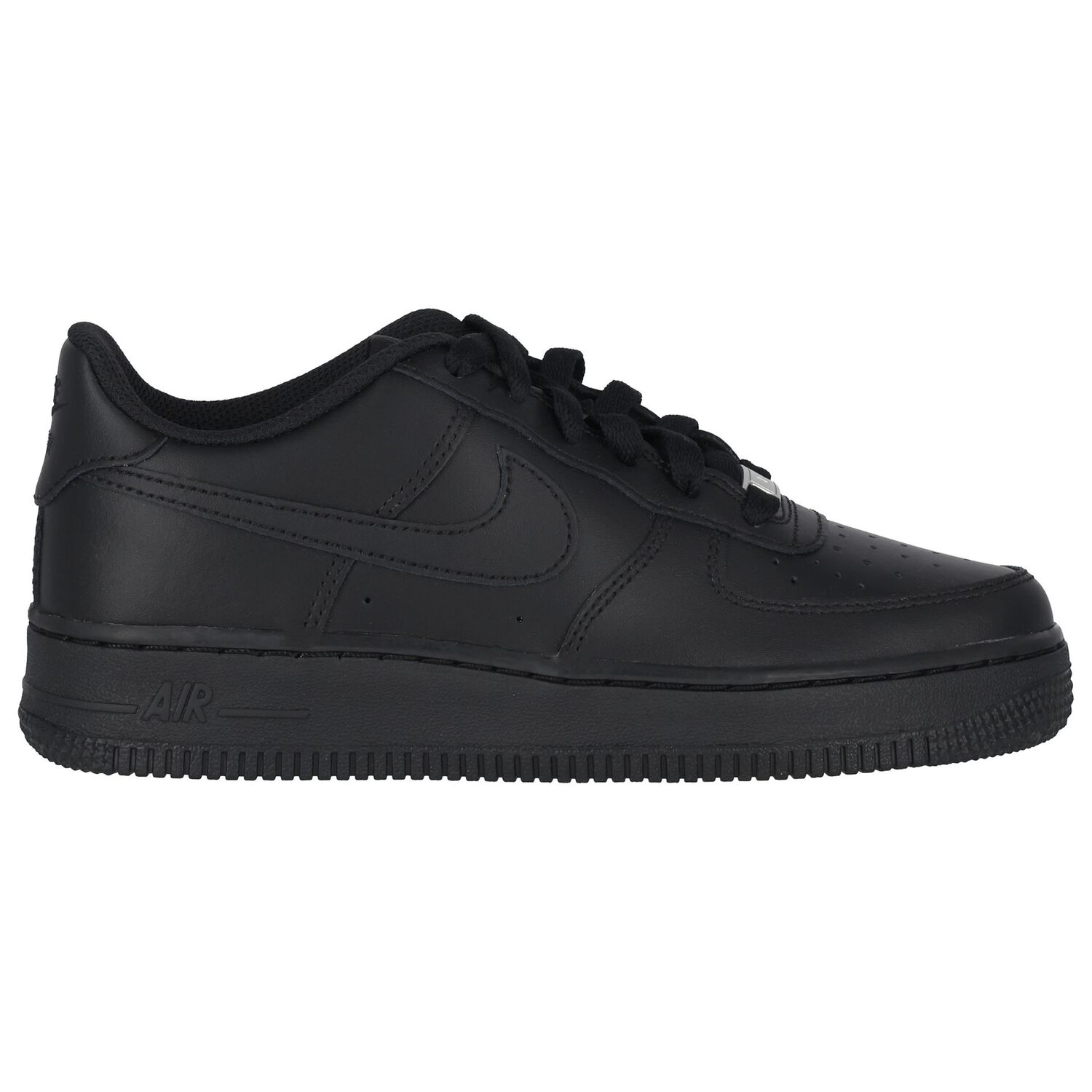 Black Air Force 1 Trainers, 1, hi-res