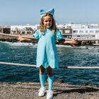 GIrls Blue Logo Bag Dress, 1, hi-res