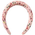 Girls Pink Floral Padded Headband, 1, hi-res