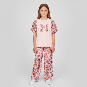 Girls Multi-Coloured Logo Trousers