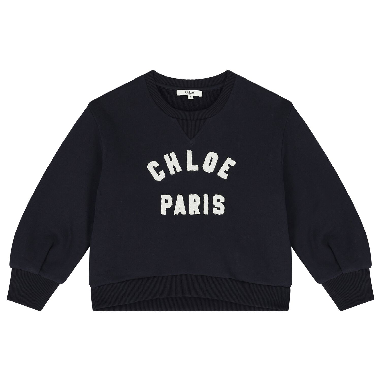 Girls Navy Blue Logo Sweatshirt, 1, hi-res