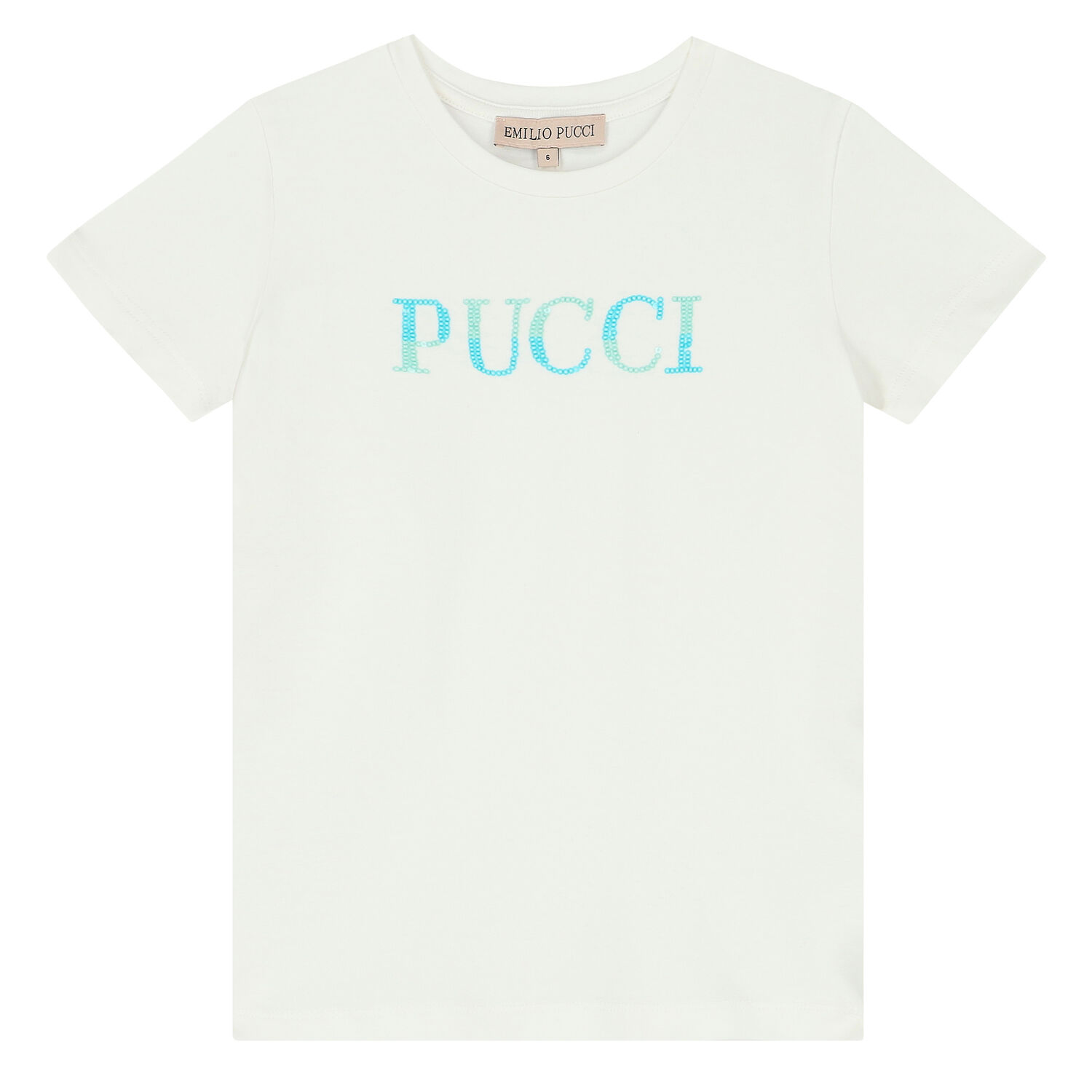 Girls Ivory Logo T-Shirt, 1, hi-res