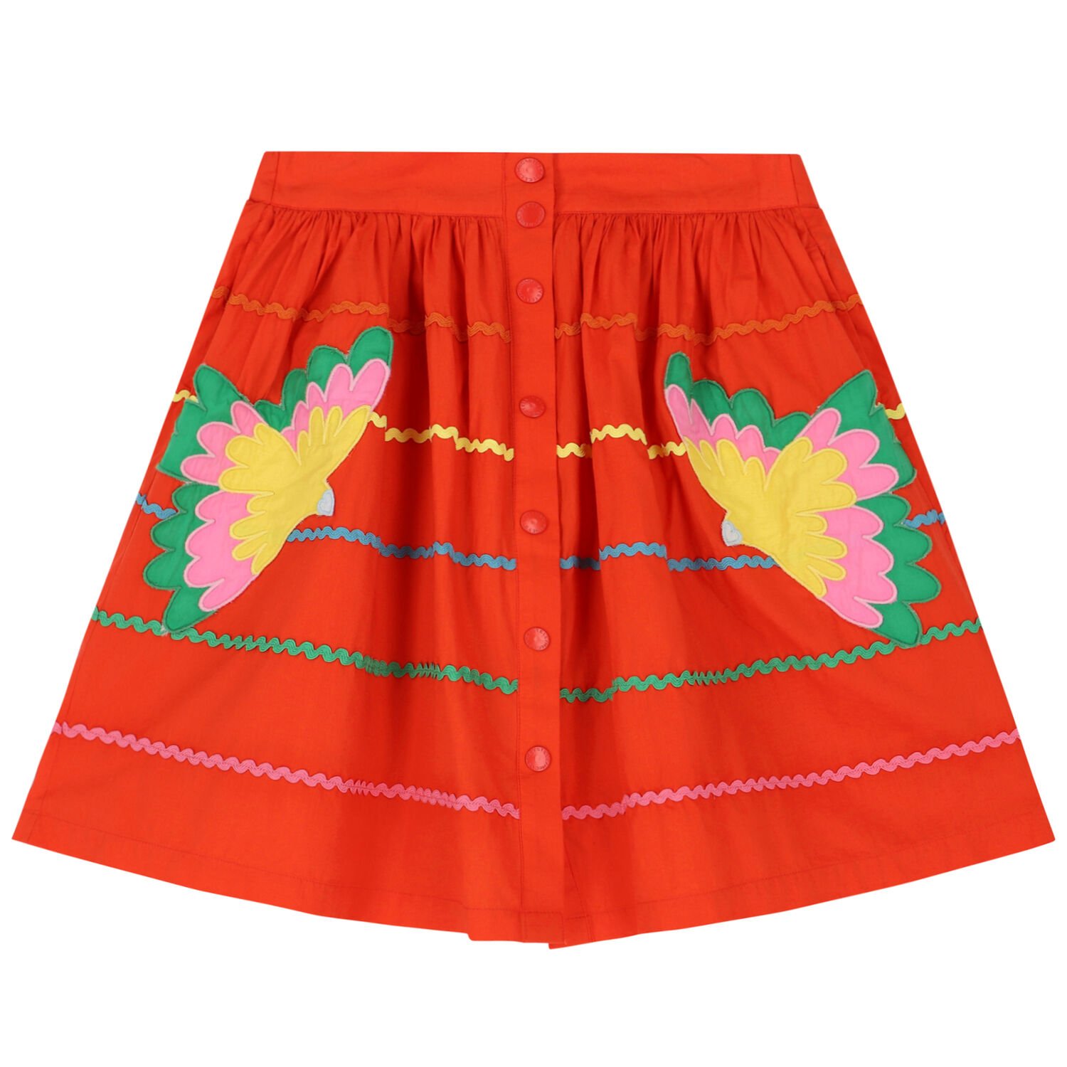 Girls Red Skirt, 1, hi-res