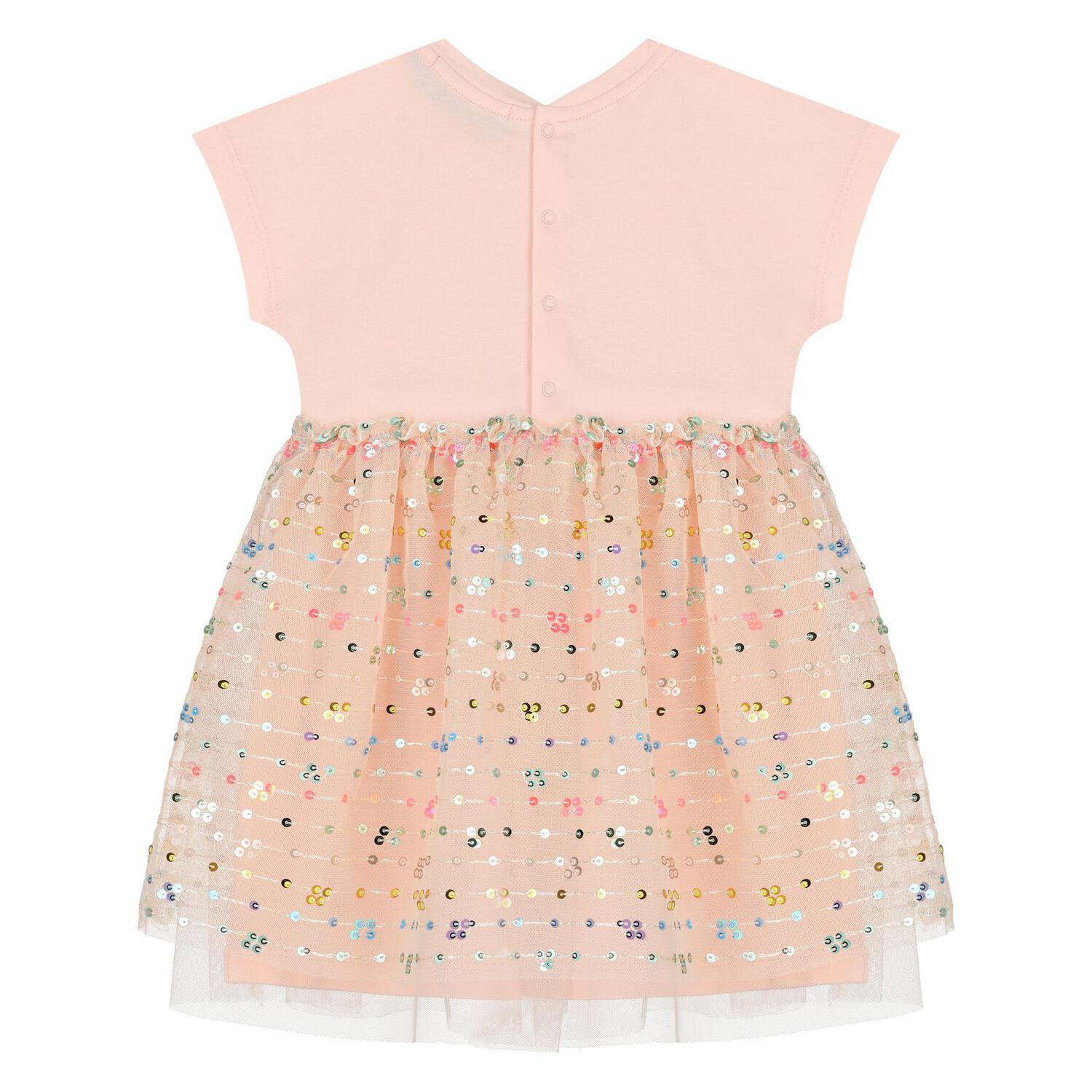 Younger Girls Pink Logo Dress, 2, hi-res image number null