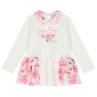 Girls Pink & White Floral Leggings Set, 1, hi-res