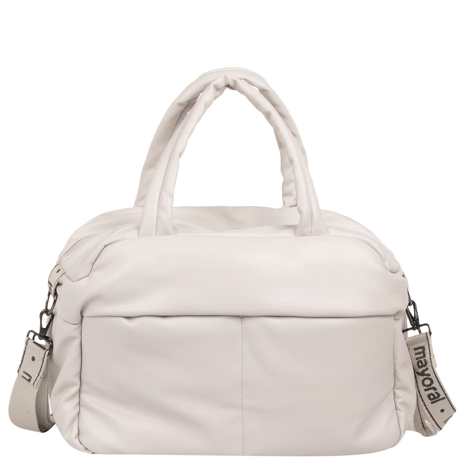 Beige Logo Baby Changing Bag, 1, hi-res