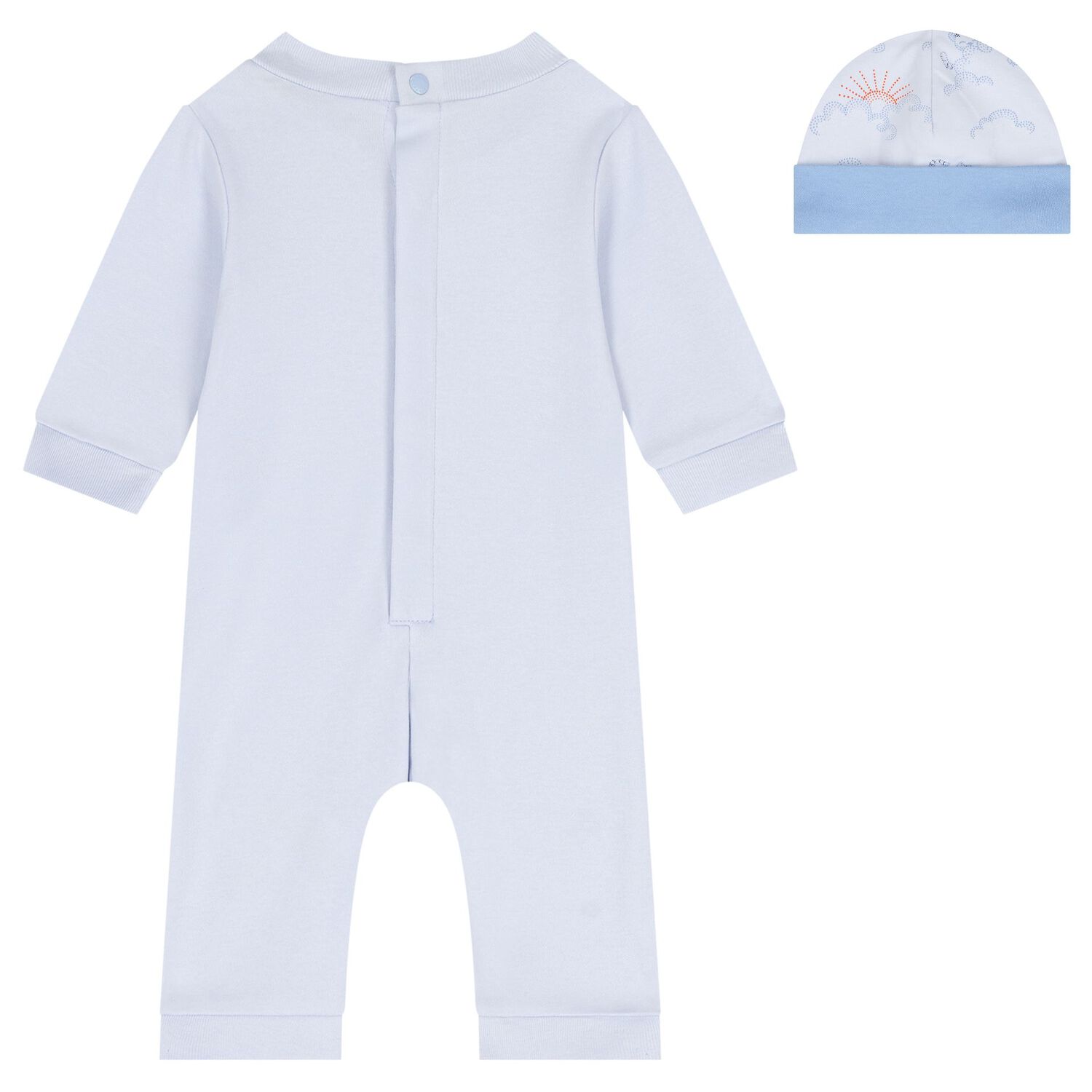Baby Boys Blue Clouds Romper Gift Set, 1, hi-res