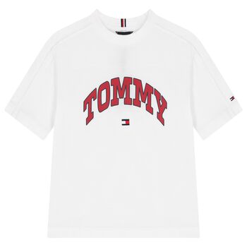 Boys White Logo T-Shirt