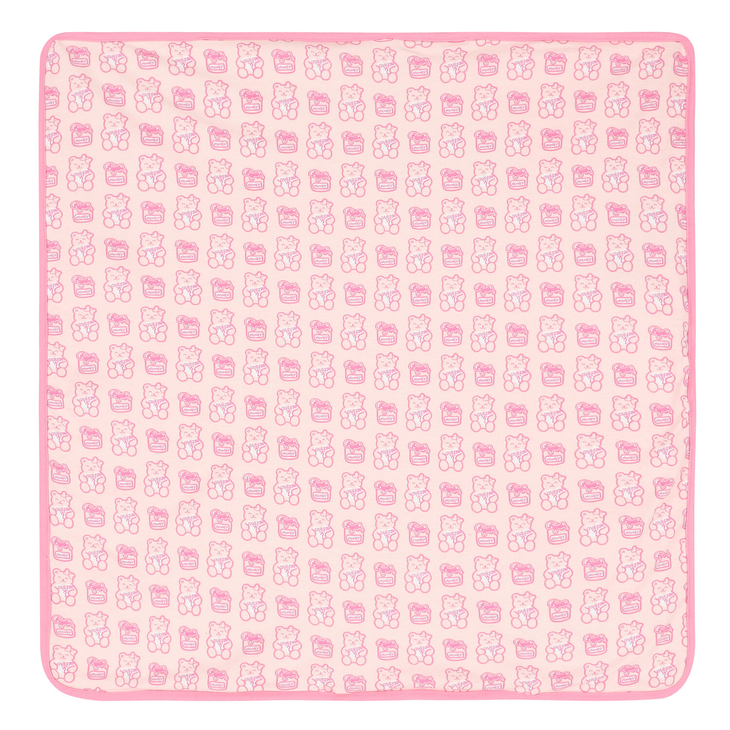 Baby Girls Pink Teddy Logo Hooded Towel, 2, hi-res