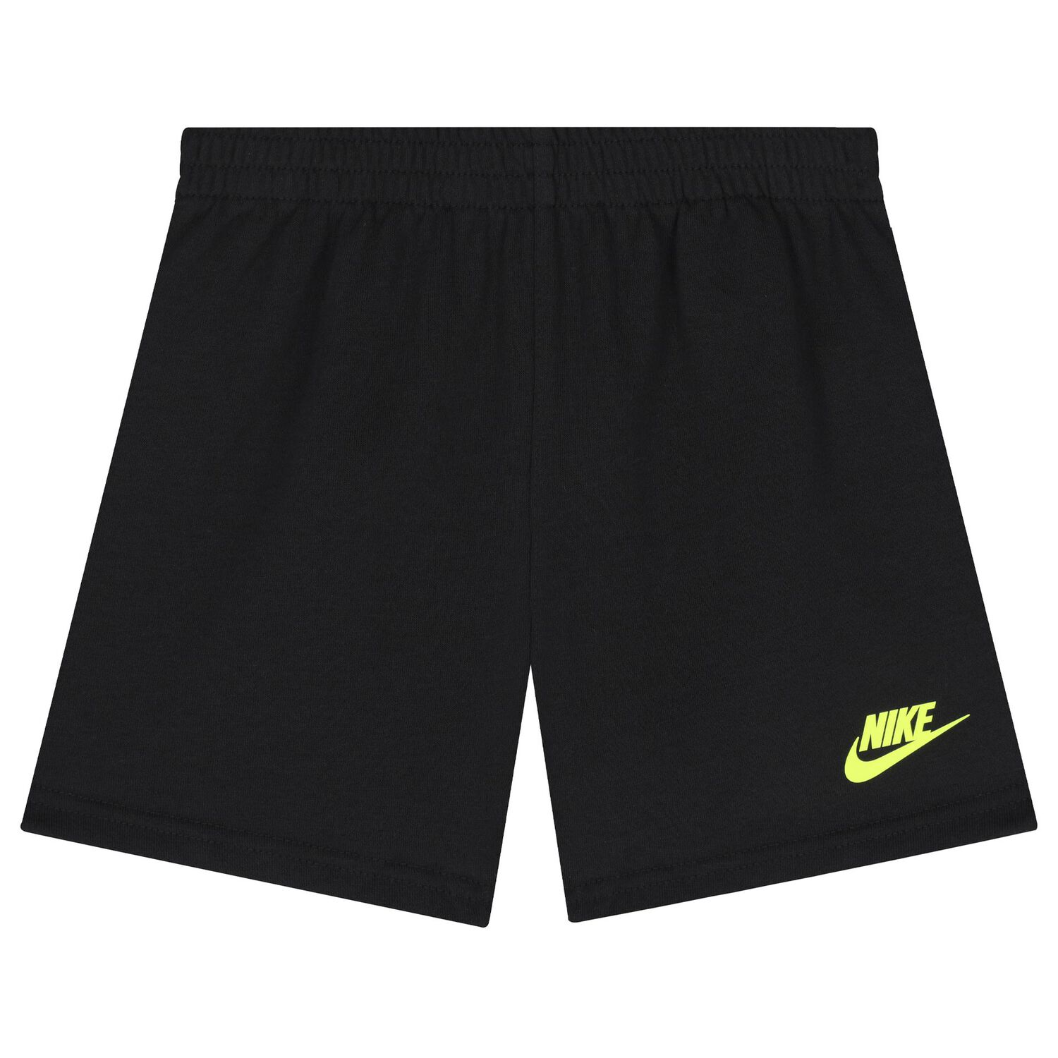 Boys White & Black Logo Shorts Set, 1, hi-res