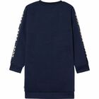 Girls Navy Logo Dress, 1, hi-res