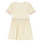 Girls Gold Logo Dress, 1, hi-res