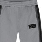 Boys Grey & Black Logo Joggers , 1, hi-res