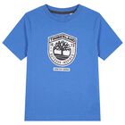 Boys Blue Logo T-Shirt, 4, hi-res