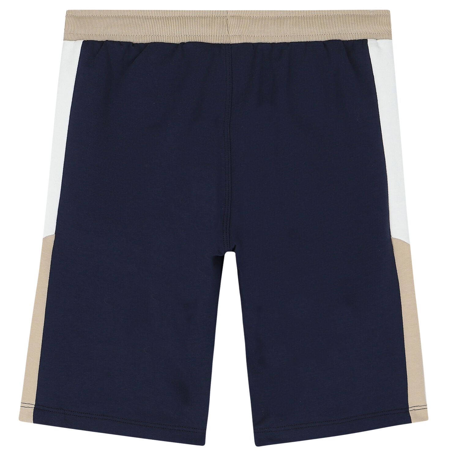 Boys Navy Logo Shorts, 1, hi-res